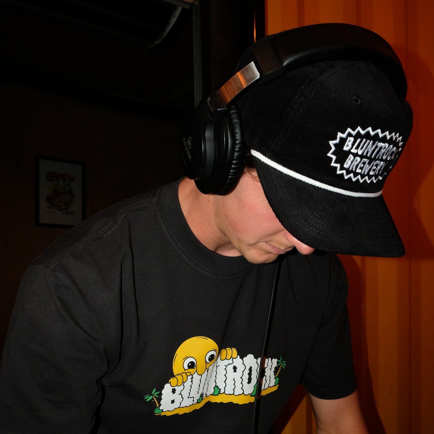 
                  
                    Black Cord Rope Cap, White Embroidery
                  
                