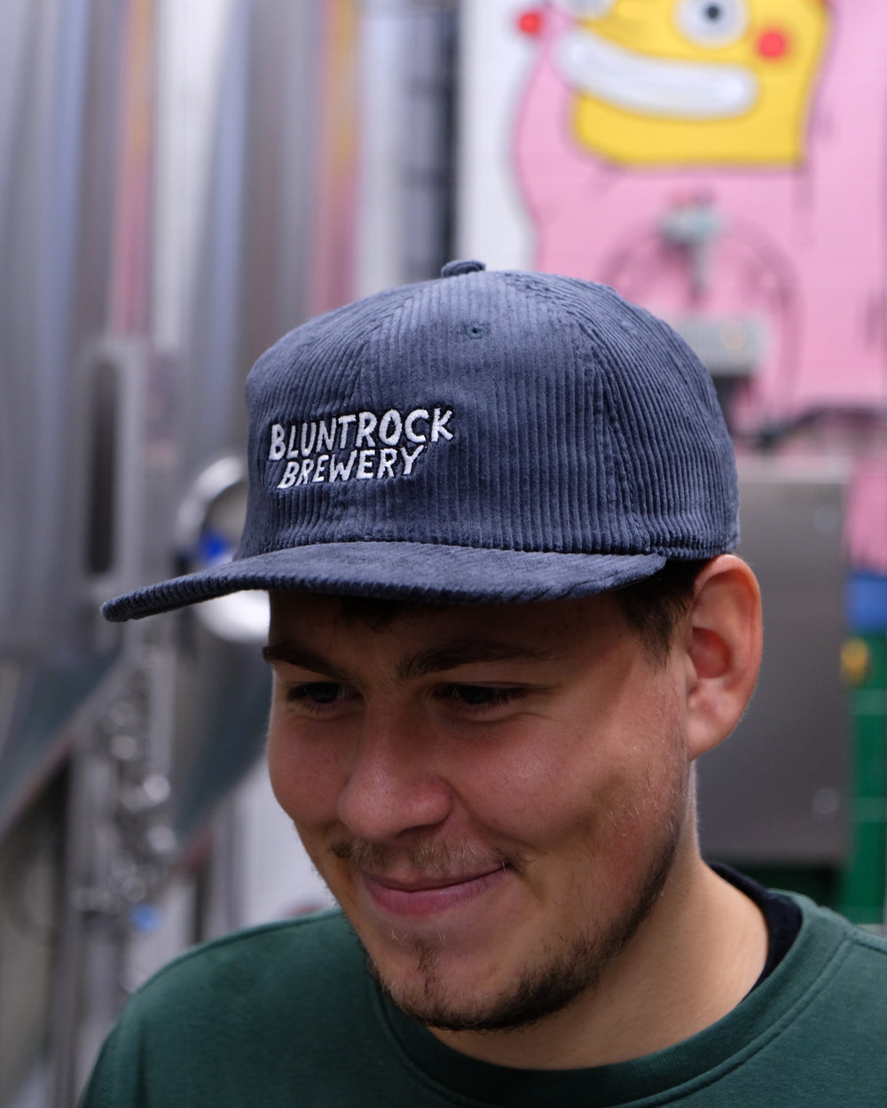 Cord Cap - Embroidered Logo - Petrol