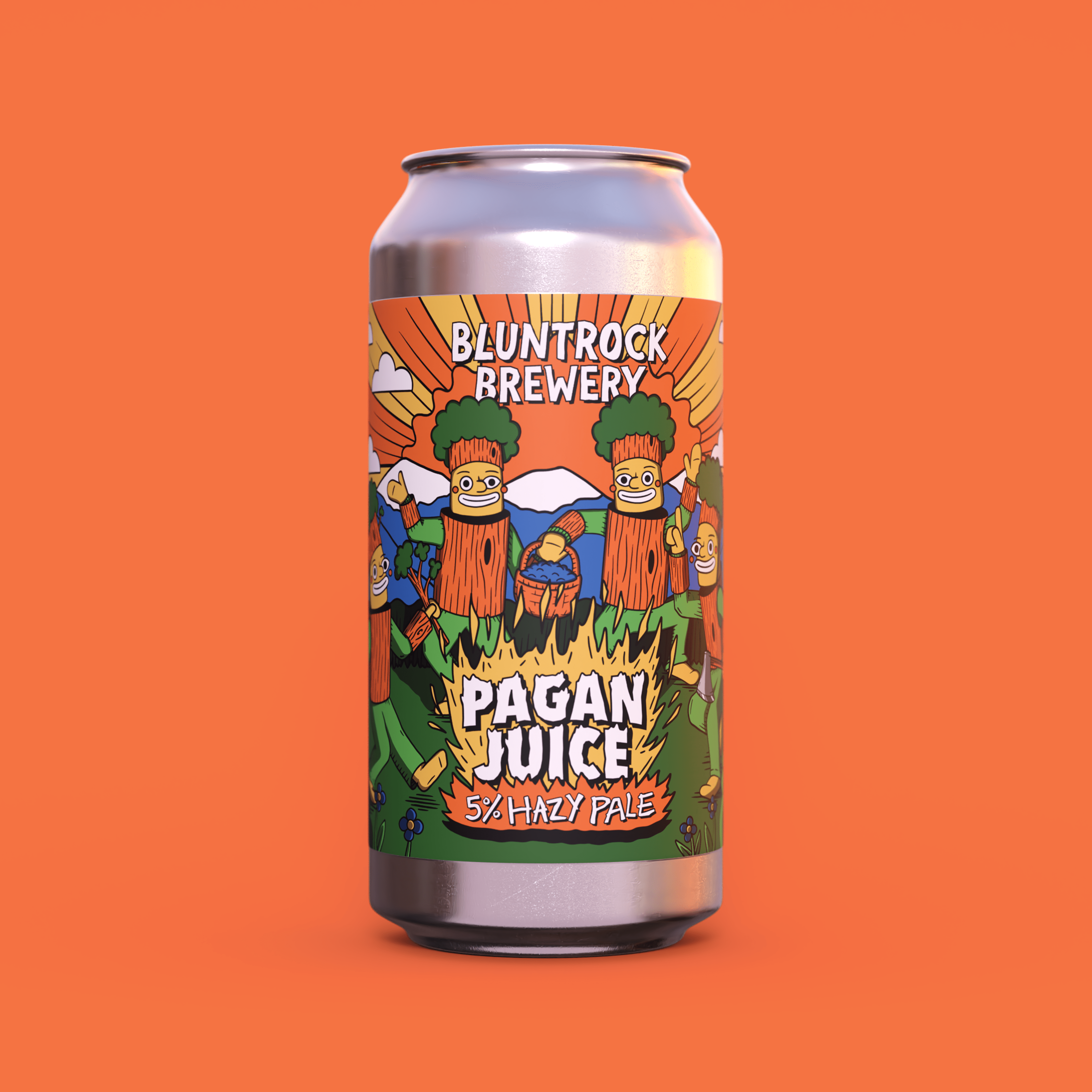 Pagan Juice - 5% Hazy Pale Ale - 440ml – Bluntrock Brewery